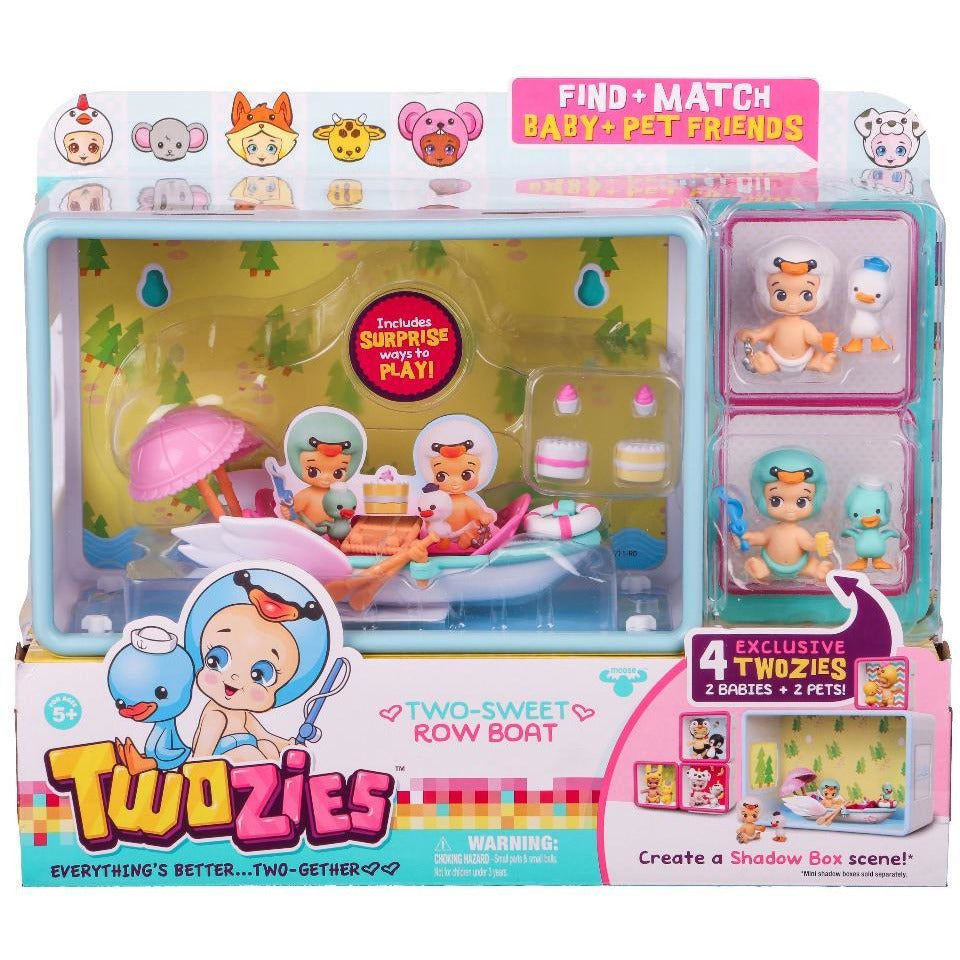 Twozies Two-Sweet Row Boat Playset