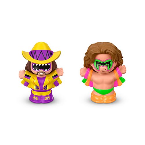 WWE Ultimate Warrior and Macho Man Randy Savage Figures by Fisher-Price: Little People