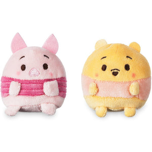 Winnie the Pooh and Piglet Ufufy Plush Set - Mini 2 1/2''