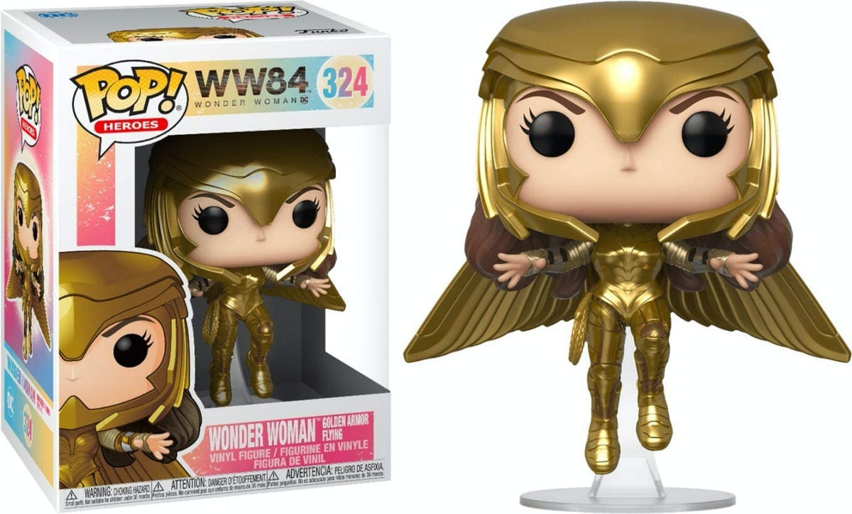 Funko Pop! Wonder Woman 1984 Gold Flying Metallic Vinyl Figure