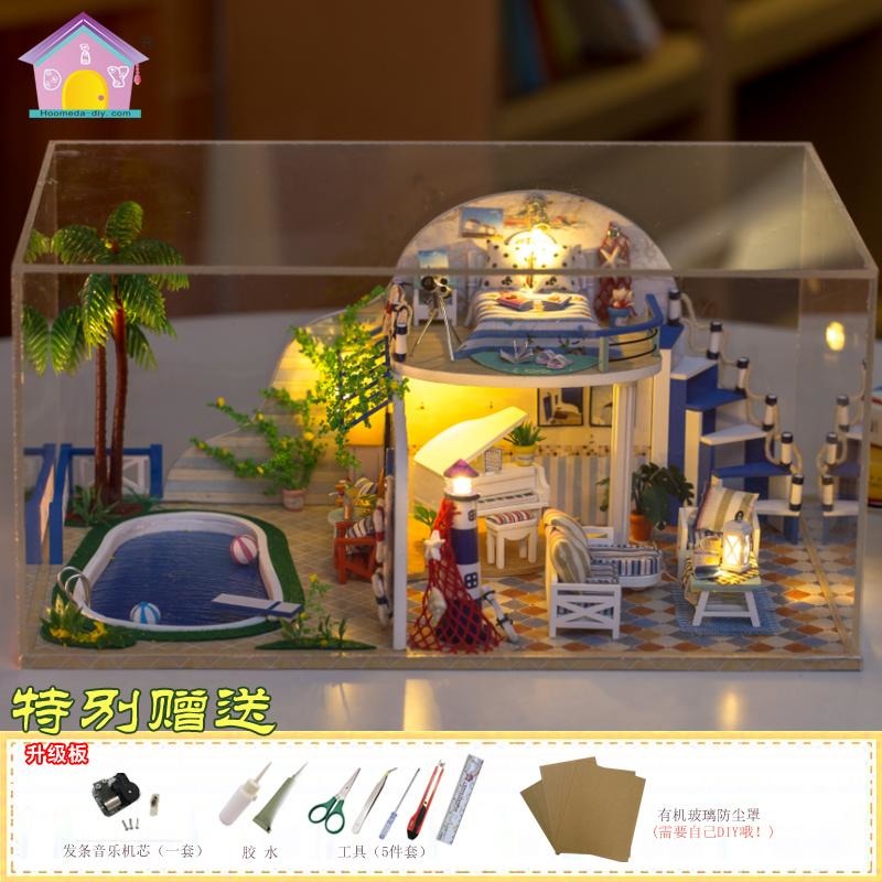 Clear Summer Villas DIY Miniature Dollhouse