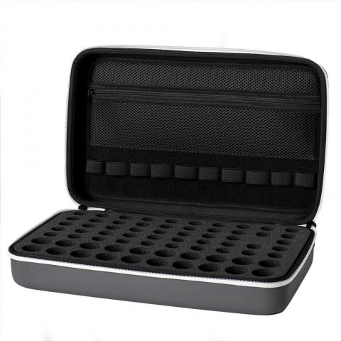 Plant Therapy Essential Oils XL Hard-Top Carrying Case Dark Gray