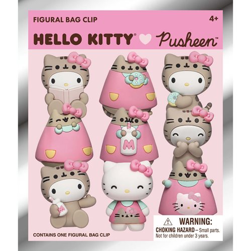 Hello Kitty Pusheen 3D Foam Bag Clip (SOLD SEPARATELY)
