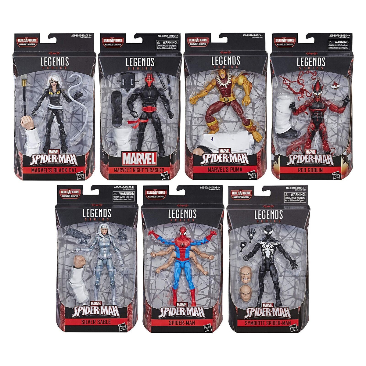 BAF Kingpin  - Spider-Man Marvel Legends 6-Inch Action Figures (Sold Separately)