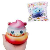 Super Slow Rise Poop Red Bear Scented Squishy