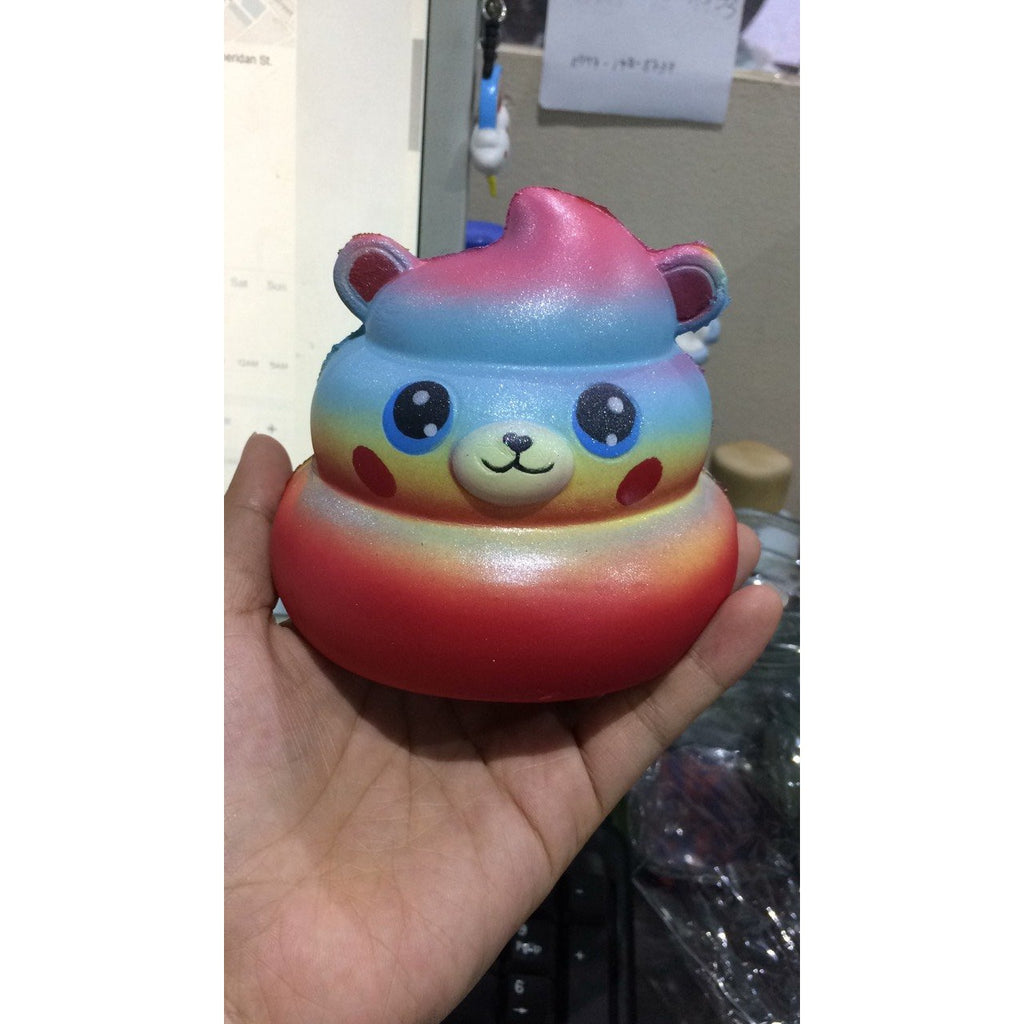 Super Slow Rise Poop Red Bear Scented Squishy