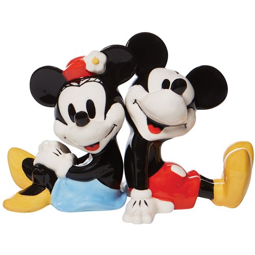 Disney Mickey Mouse and Minnie Salt and Pepper Shaker Set