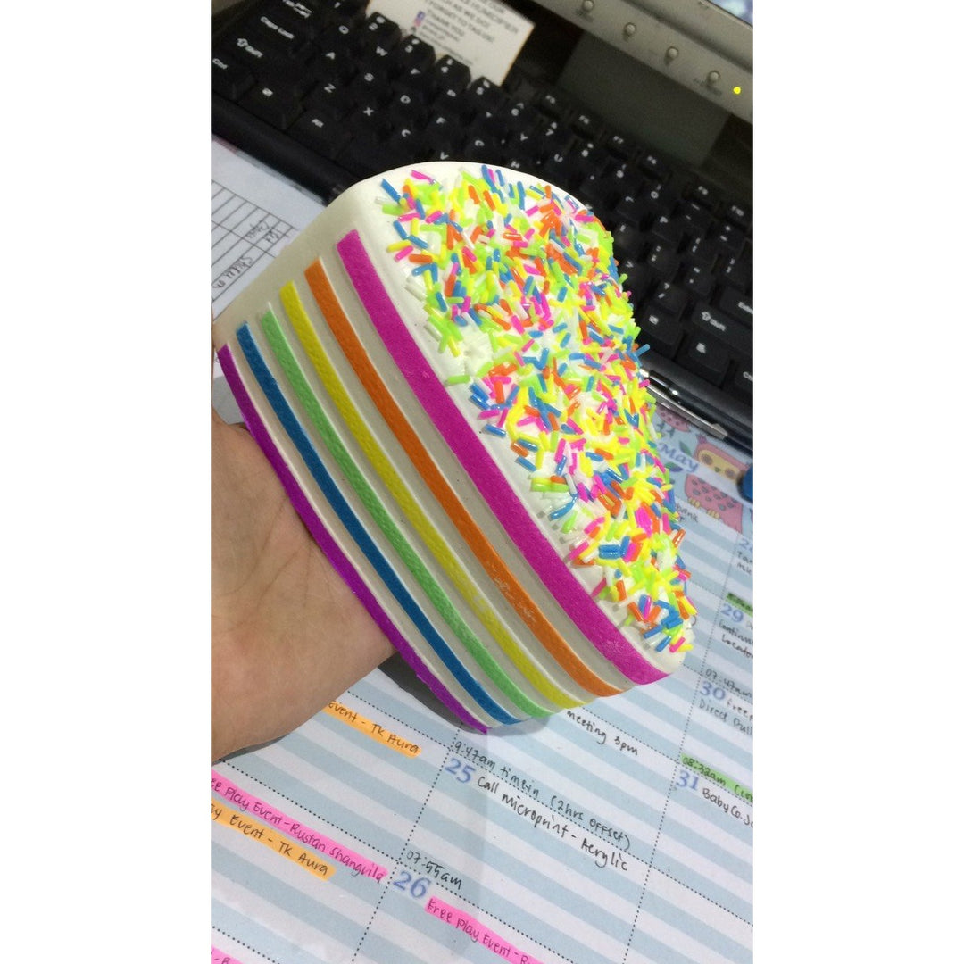 Super Slow Rise Rainbow Colored Cake Scented Squishy – Alyanna's Nook
