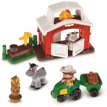 Fisher-Price Little People Little Happy Animal Farm Playset – Figures & Accessories