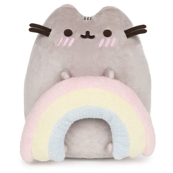 GUND Pusheen with Rainbow Plush Stuffed Animal Cat, 9.5