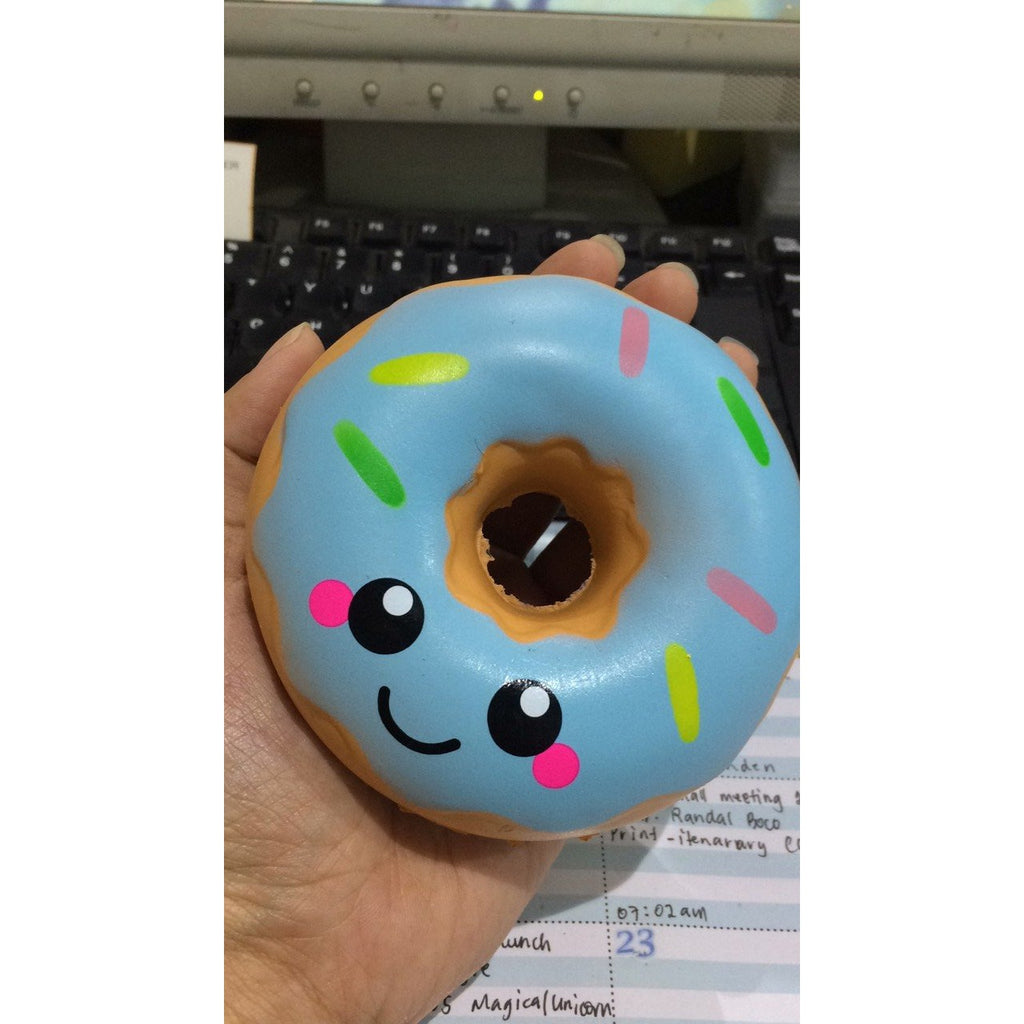 Super Slow Rise Blue Donut Scented Squishy