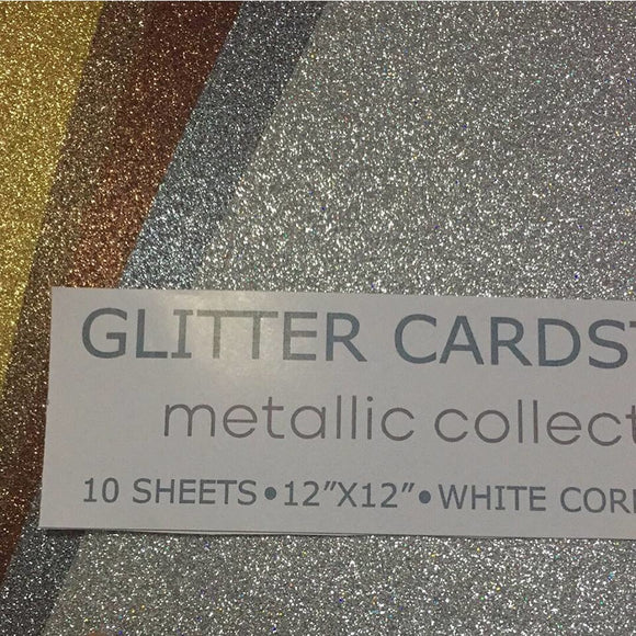Meatallic Collection 12x12 Glitter Cardstock
