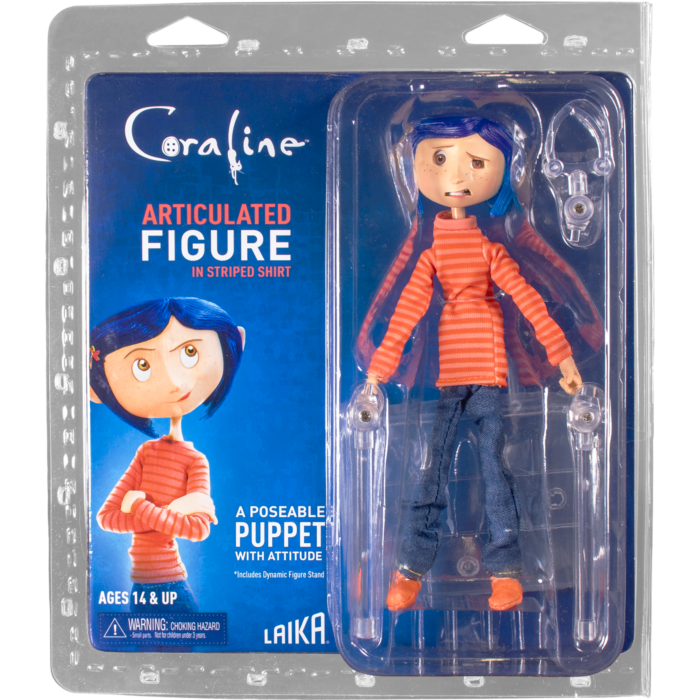 Coraline in Striped Shirt Articulated Action Figure