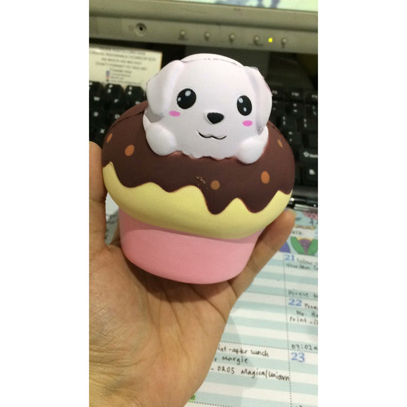 Super Slow Rise Puppy Chocolate Cupcake Scented Squishy