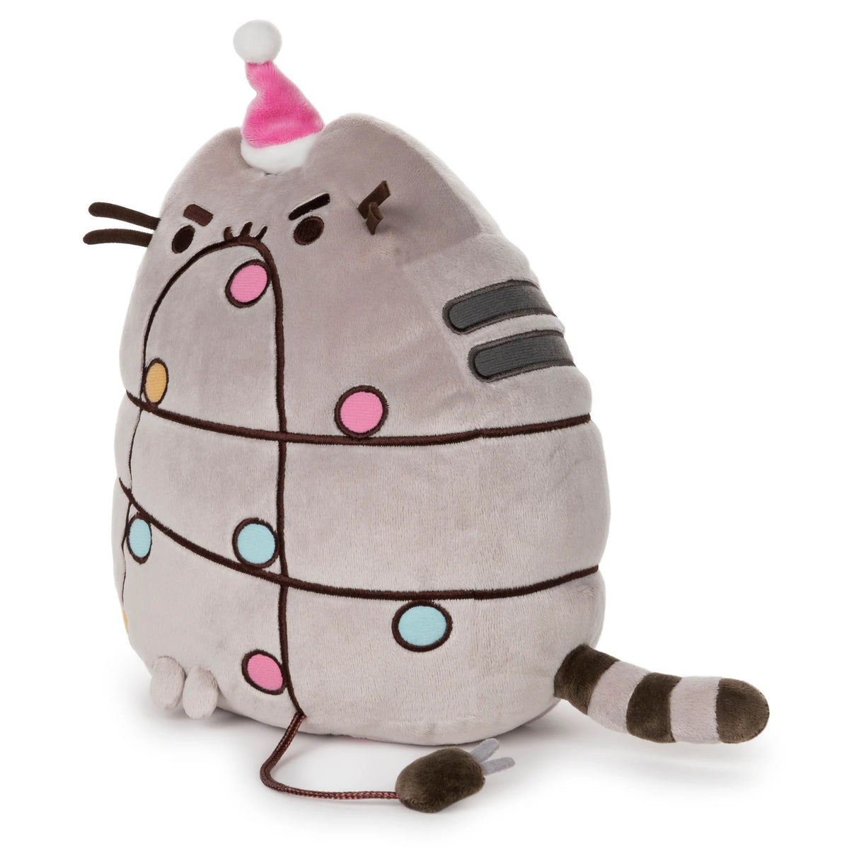Pusheen Christmas Lights 10″ Light-Up Plush – GUND Holiday Collectible